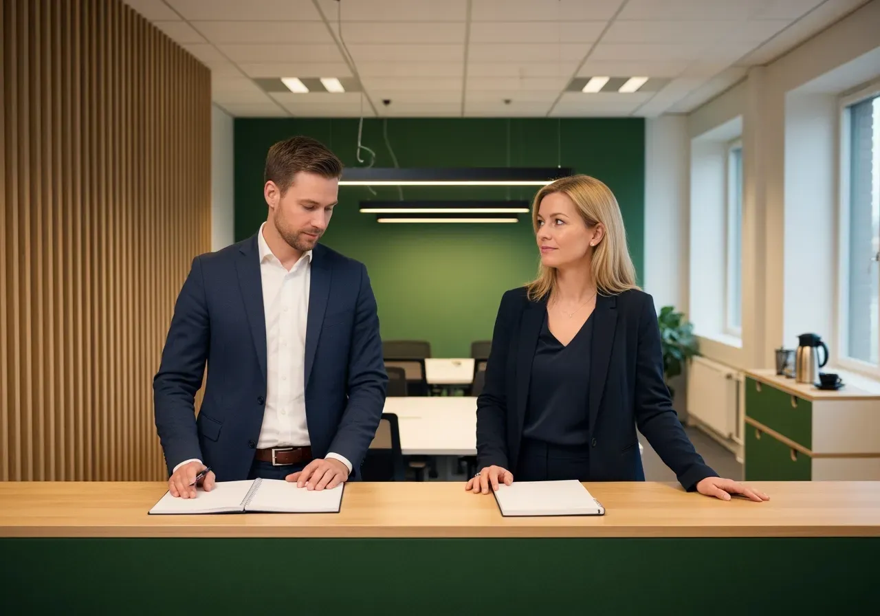 Möte kring företagsfinanser och kalkyler