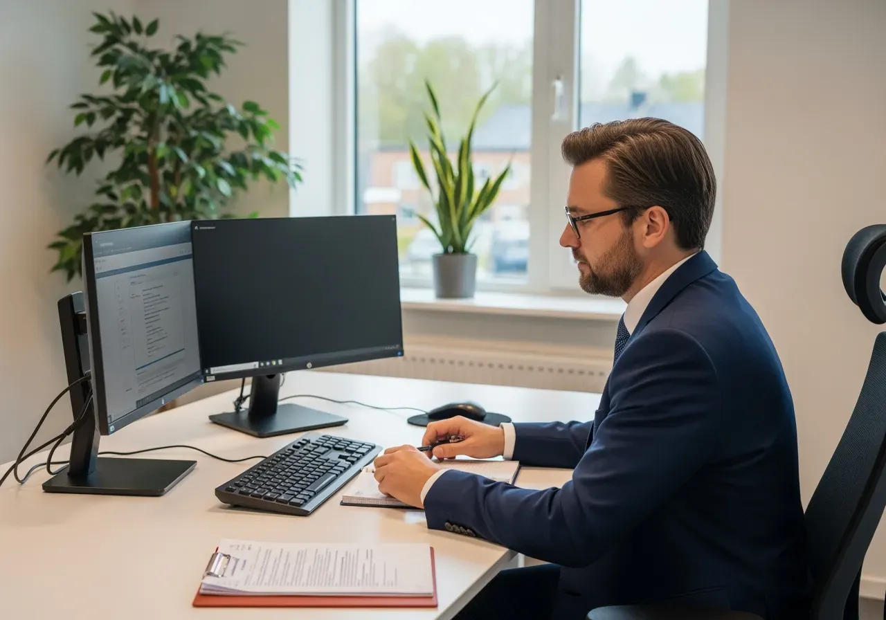 Personer i ett möte om företagsfinansiering